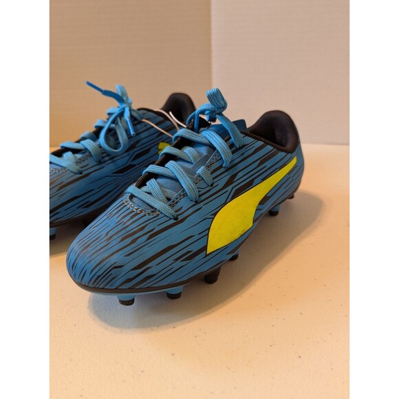 Puma Other - Puma Rapido III FG/AG Junior Soccer Cleats Kids Size 1C Ocean Dive/Yellow Alert